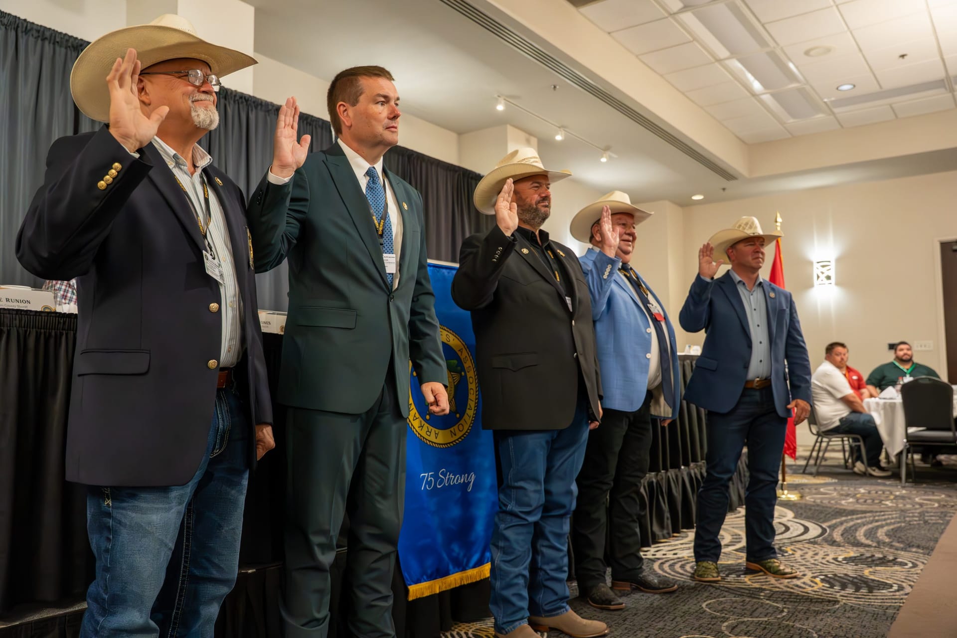 Arkansas sheriffs gathered at an ASA conference