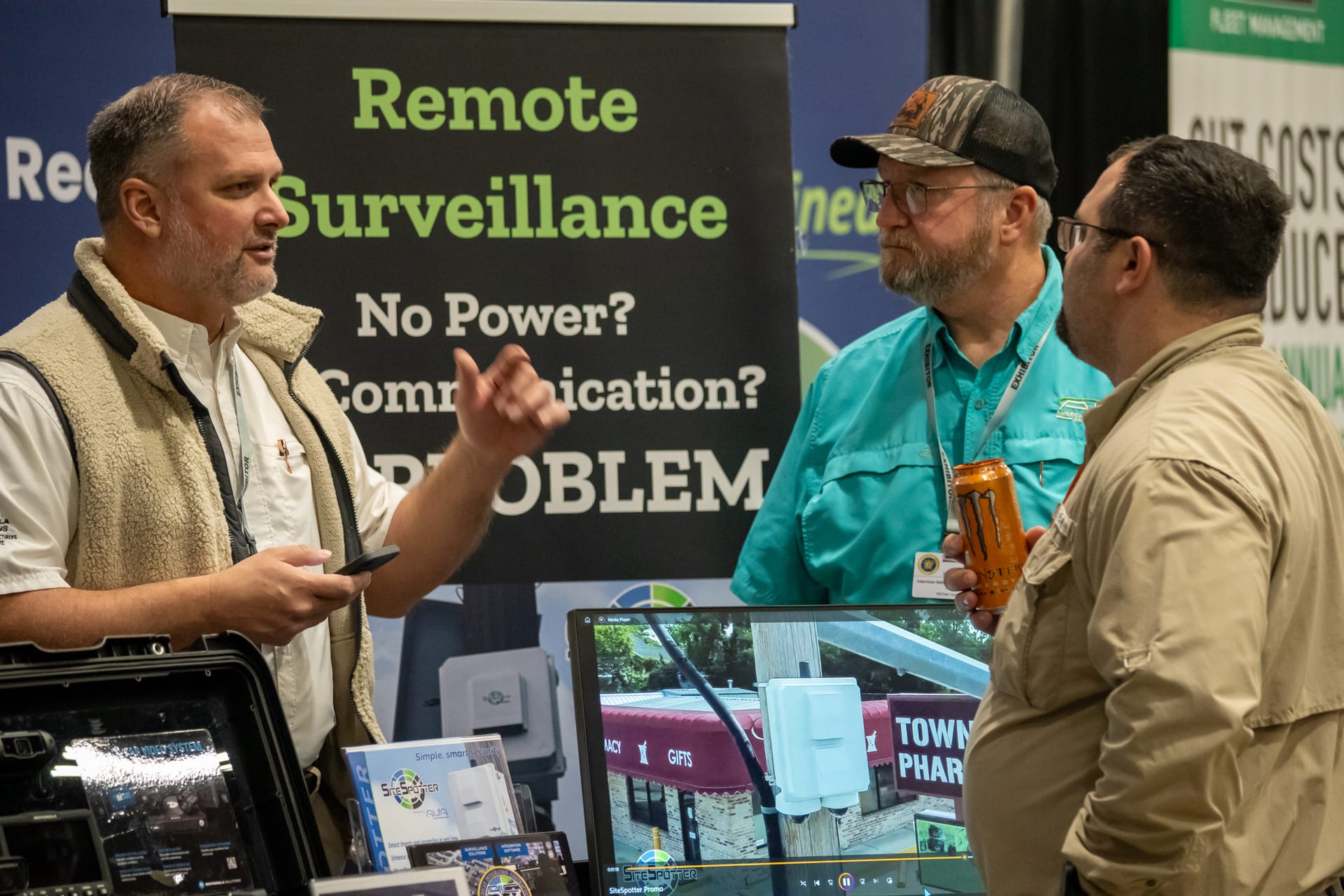 Vendor and sponsor exhibits at an ASA conference